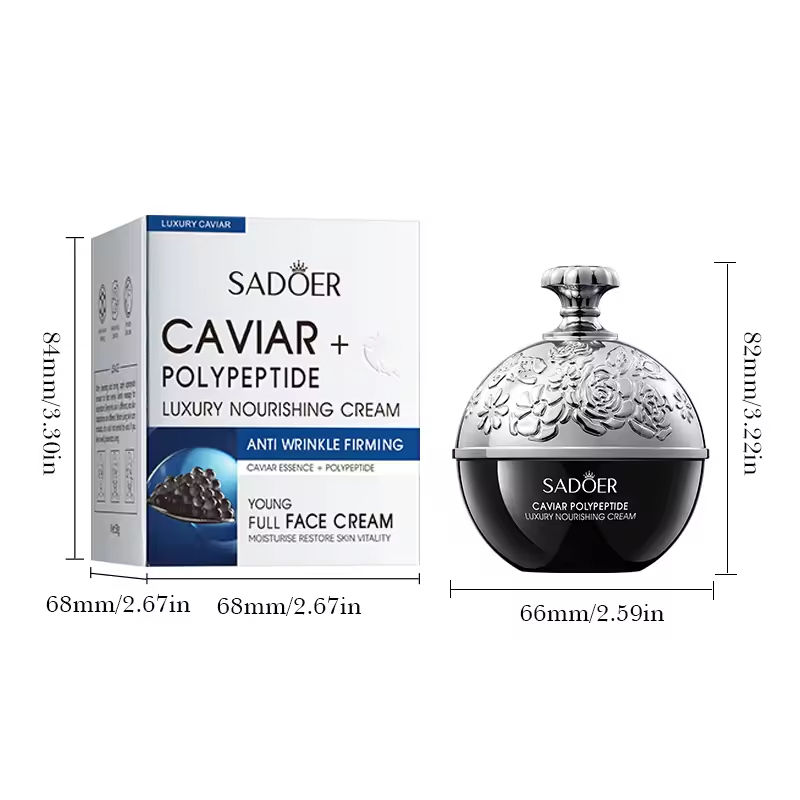 SADOER Organic Caviar Peptide Facial Cream-Anti-Aging Repair &amp; Moisturizing Night Tightening Daily Care for All Skin Types