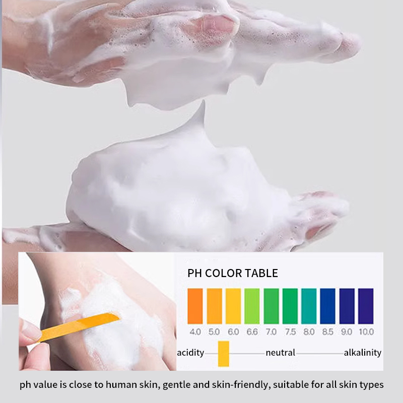 OEM Amino Acid Facial Cleanser Skin Brightening Liquid Face Wash for Adults Gentle Hydrating Foaming Cleaner