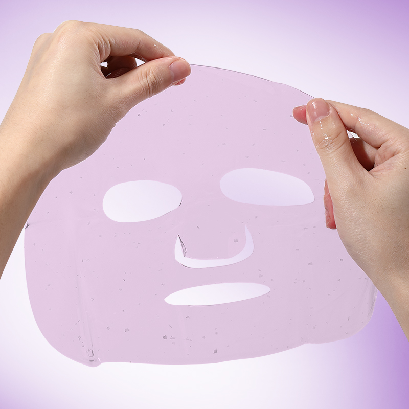 Bulk Pack Pink/Yellow/Purple Sodium Hyaluronate Rose Collagen Face Mask Anti-Wrinkle Hydrogel Plumper Repair Facial Mask Sheet
