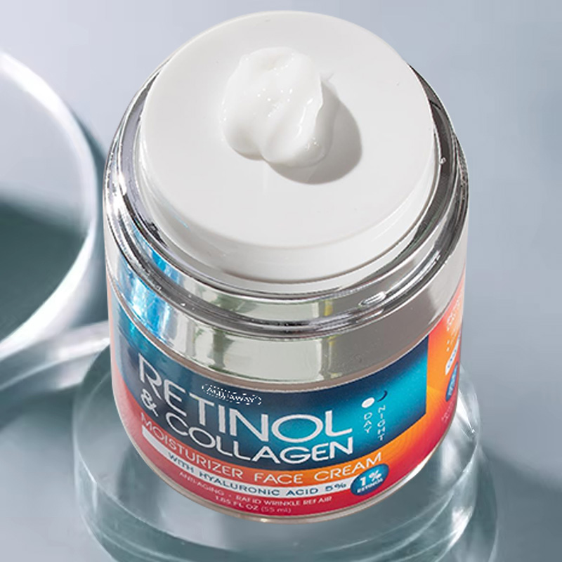 OEM Korea Anti Aging Rapid Wrinkle Repair Retinol Face Moisturizer Daily Anti-Aging Face Cream With Retinol Hyaluronic Acid
