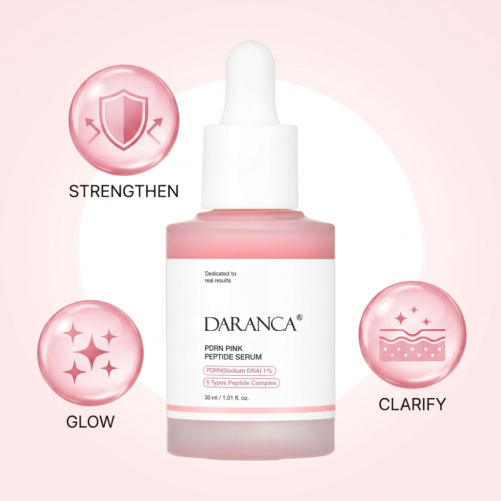 OEM ODM Private Label Skincare Hyaluronic Acid Facial Care Face Brightening Moisturizing Peptide Pink Pdrn Salmon Dna Serum