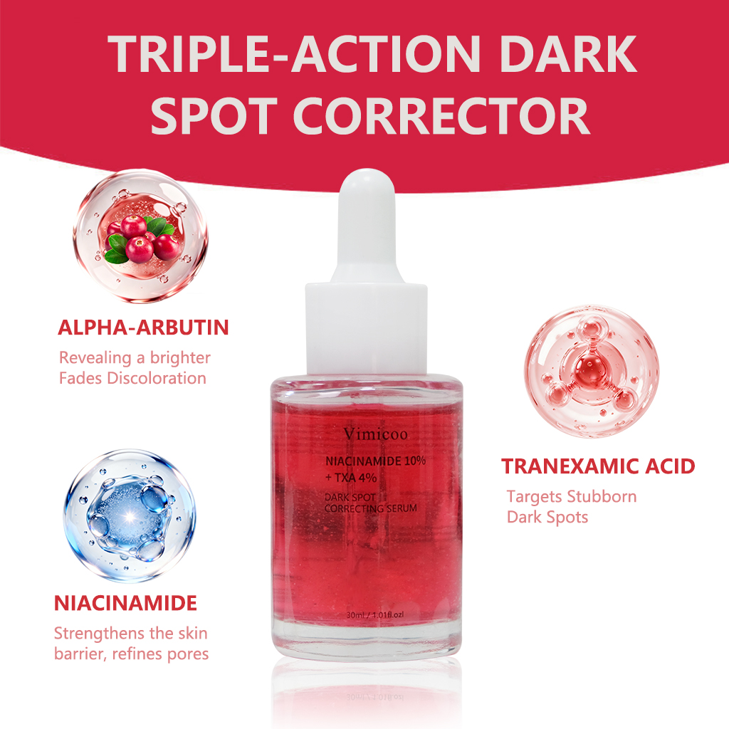 Private Label Dark Spot Remover Face Serum Niacinamide 10% Tranexamic Acid 4% Pigmentation Correctors Stains Remover Essence