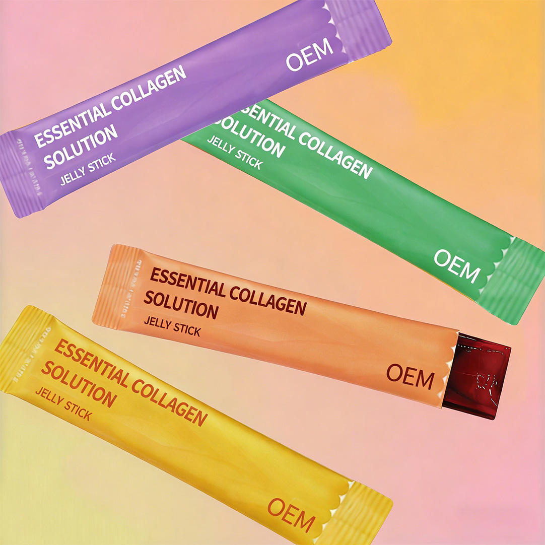 OEM Vegan Collagen Jelly Gel Stick 3000mg - Essential Peach Collagen Peptide for Skin &amp; Joint Support, Gluten Free Private Label