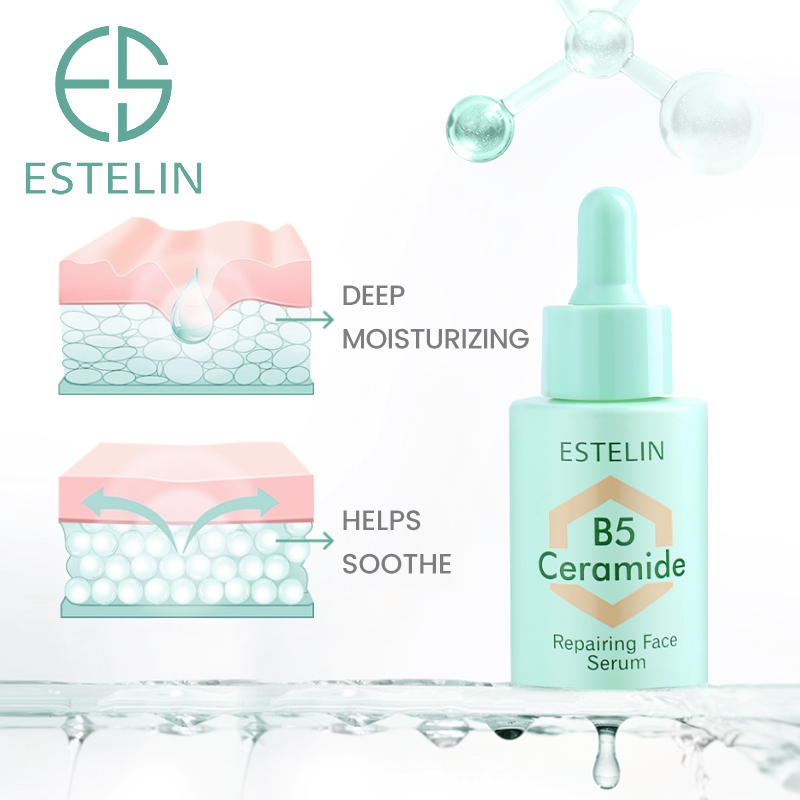 ESTELIN Bulk 30ml Ceramide B5 Moisturizing Repairing Face Serum Custom Private Label Serum