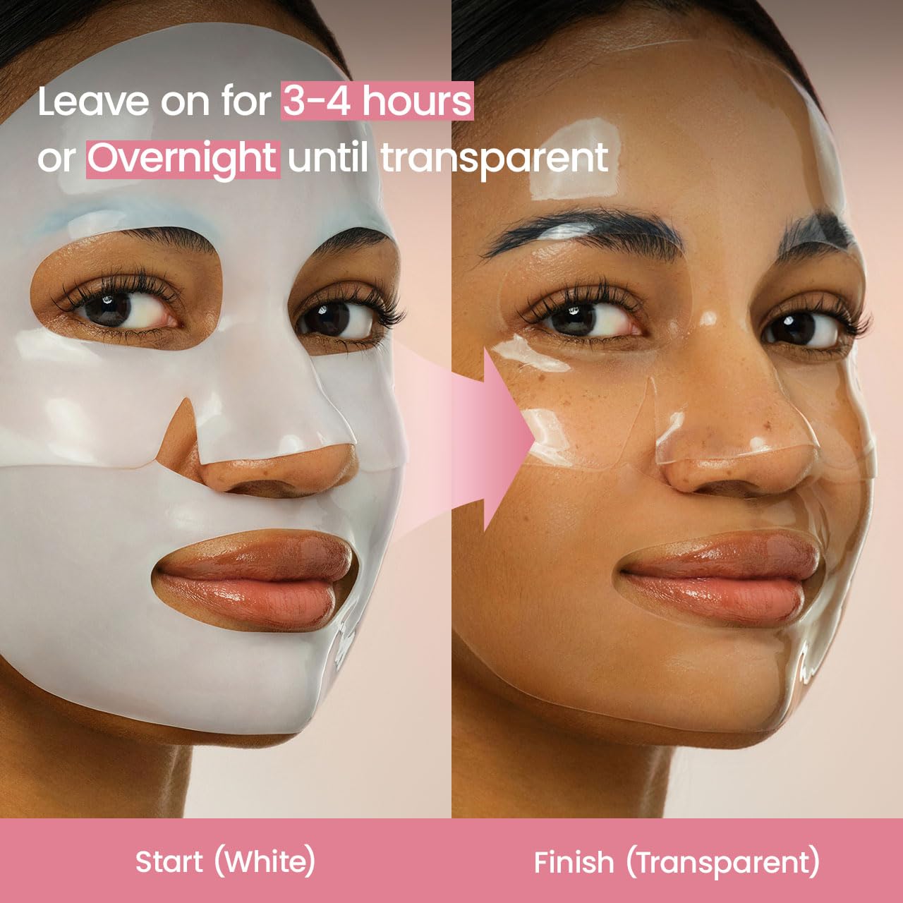 For Bio-Collagen Probiotics Hyaluronic Acid Hydrating Overnight Hydrogel Face Mask Pore Minimizing Elasticity Plumping