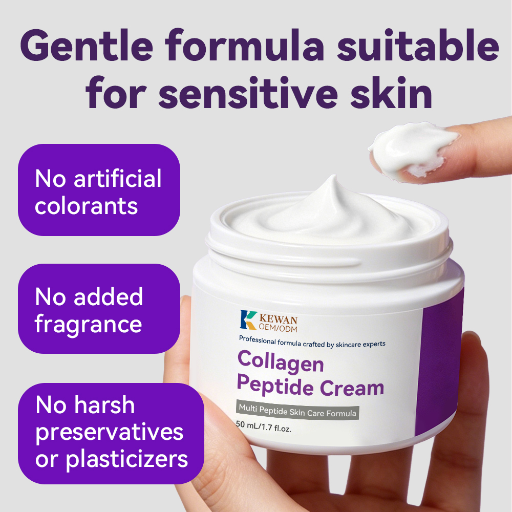 Custom OEM ODM Multi Peptide Skin Care Product Moisturizing Whitening Collagen Peptide Face Cream