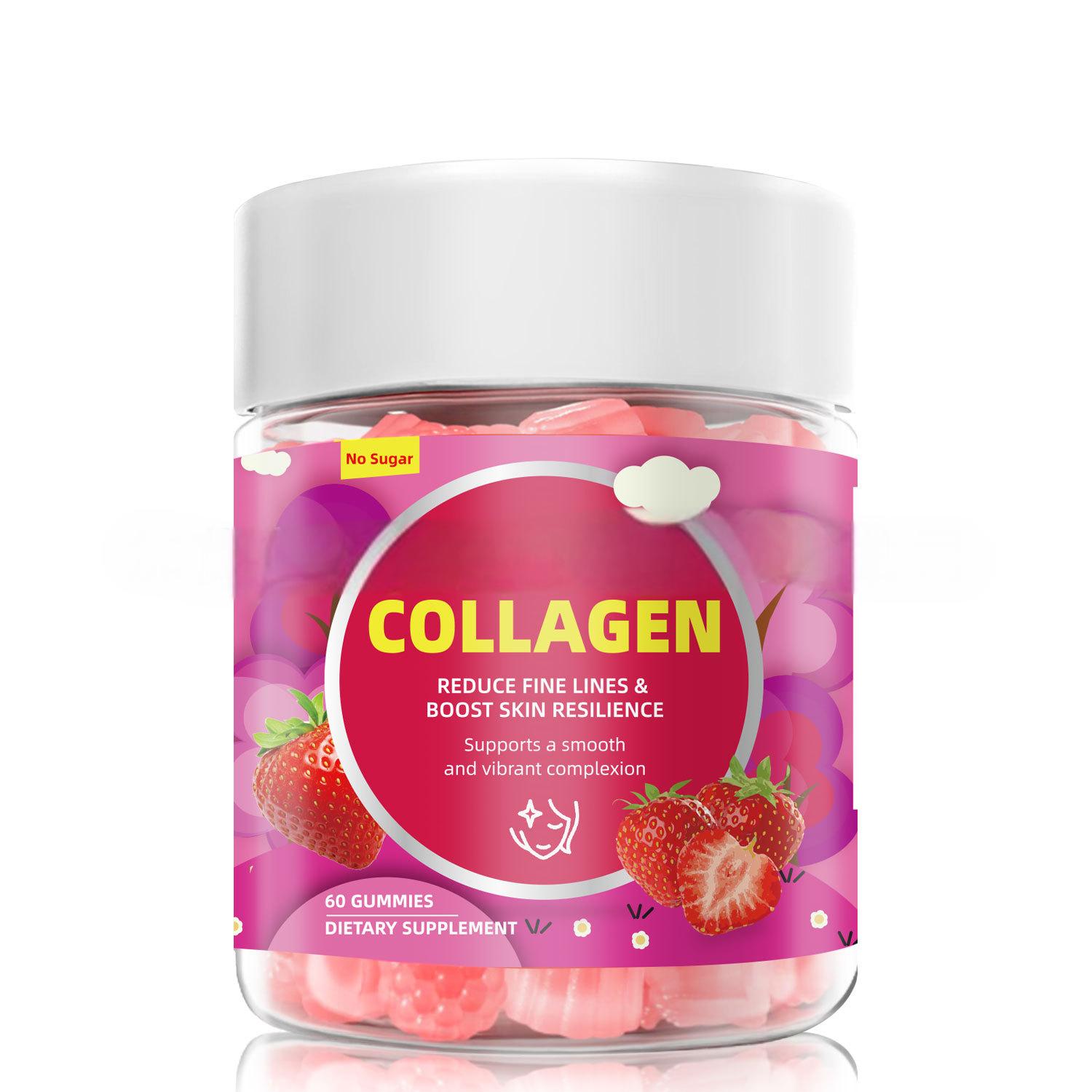 OEM ODM Vegan Collagen Gel with Biotin and Vitamins for Hair Supplementation, Whitening the Skin and Nourishing Nails