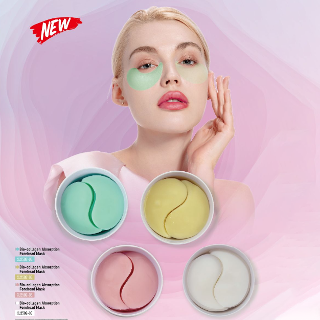 Custom Korean Bio-Collagen Peptides Deep Hydrating Crystal OverNight Eye Sheet Patches Anti-Wrinkle Firming Brightening Dry