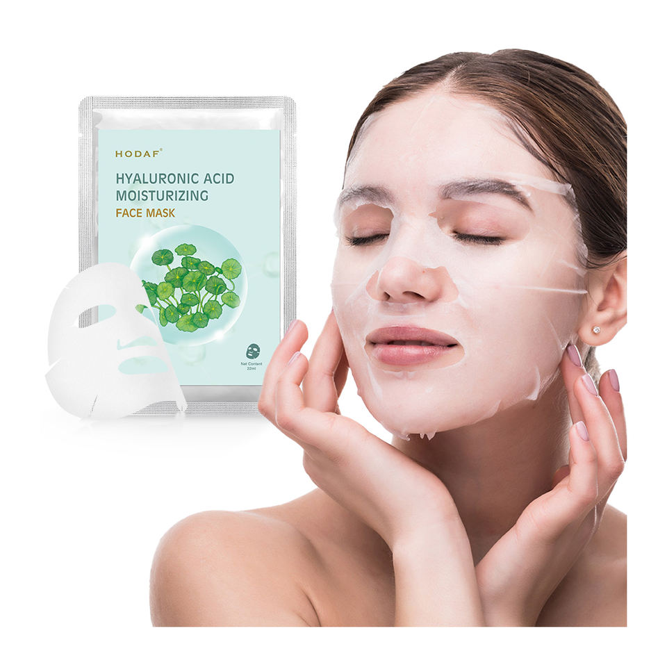 Premium Plus Hydrating Hyaluronic Acid Moisturizing Face Mask for Intense Nourishment Skin Plumping and Firming Effects