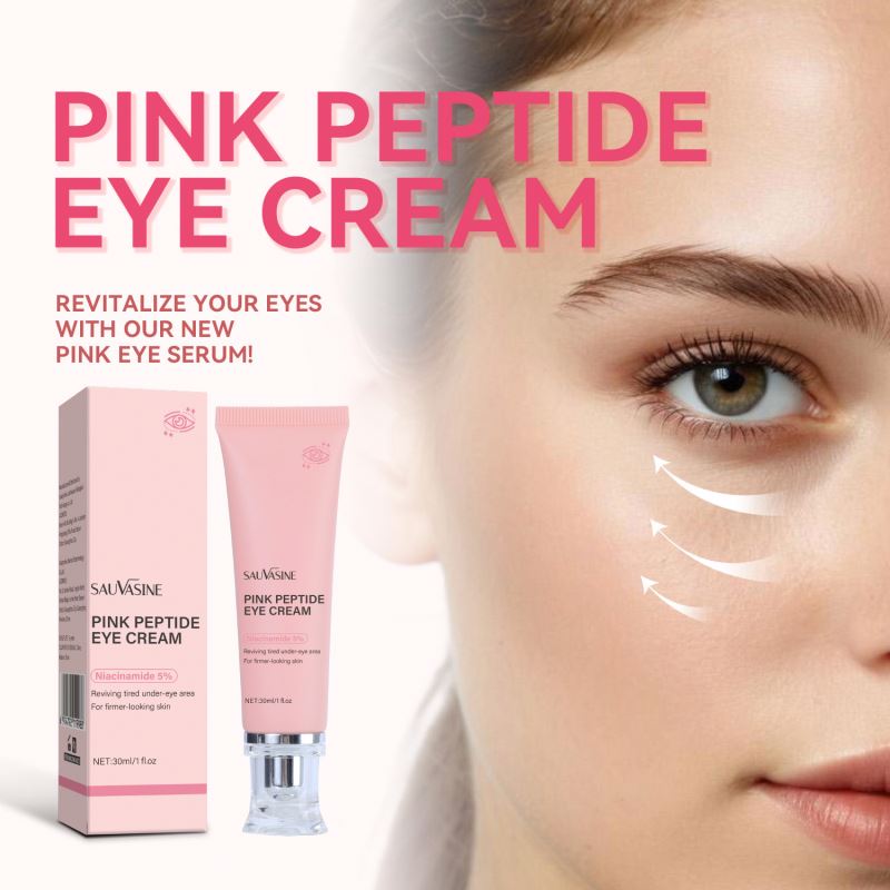 SAUVASINE Moisturizing Nourishing Repairing Firming Niacinamide Pink Peptide Eye Cream