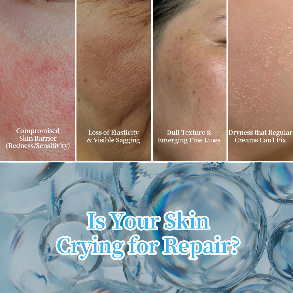 OEM Private Label GHK-Cu Blue Copper Peptide Night Cream Intensive Repair Anti-Aging Firming Lifting Professional Skincare 50g