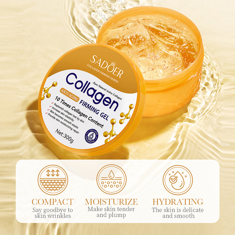 Private Label Collagen Natural Brighten Repair Face Skin Care Tightening Firming Soothing Collagen Gel for Face