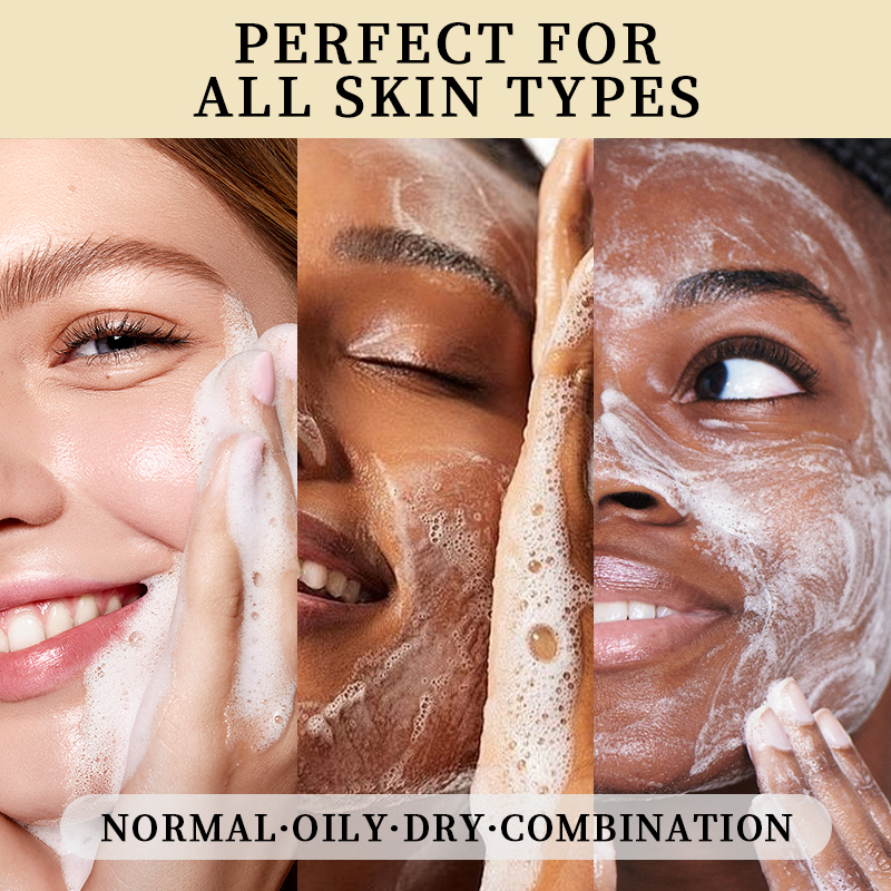 Private Label Low MOQ Organic Oily Skin Face Wash Hydrating Whitening Acne Amino Acids Facial Foam Cleanser