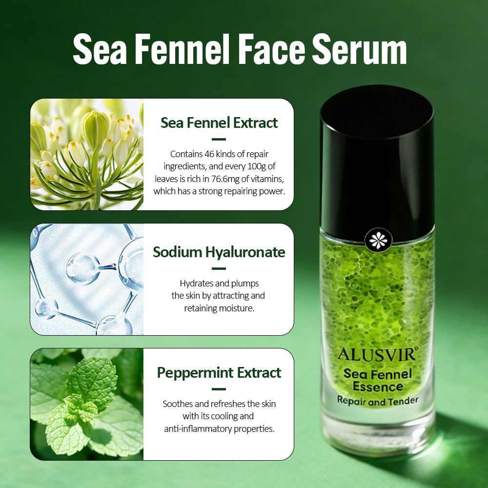 Private Label Sea Fennal Face Serum Skin Care Products Antioxidant Whitening Repair Ceramide Skincare Essence Liquid Form