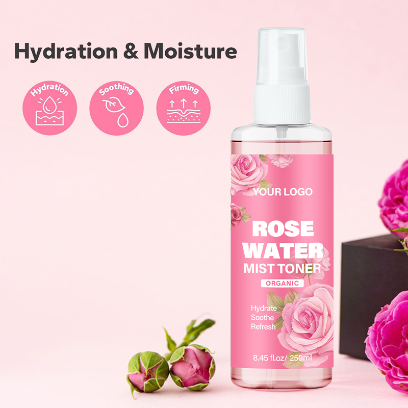 Ceramide &amp; Rose Hydrating Facial Mist Deep Nourishing Skin Toner Hyaluronic Acid Vitamin C for Moisture Barrier Repair Soothing