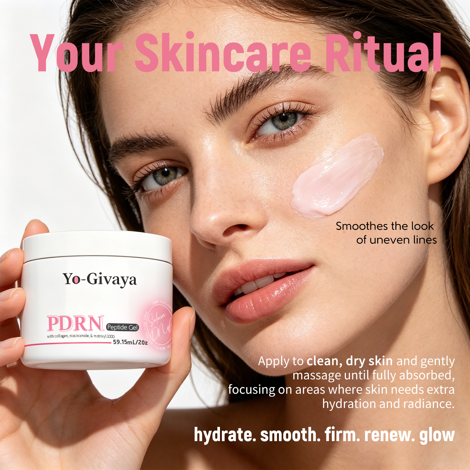 PDRN Collagen Peptide Gel OEM ODM Private Label Firming Hydrating Brightening with Niacinamide &amp; Matrixyl 3000 - Custom Formula