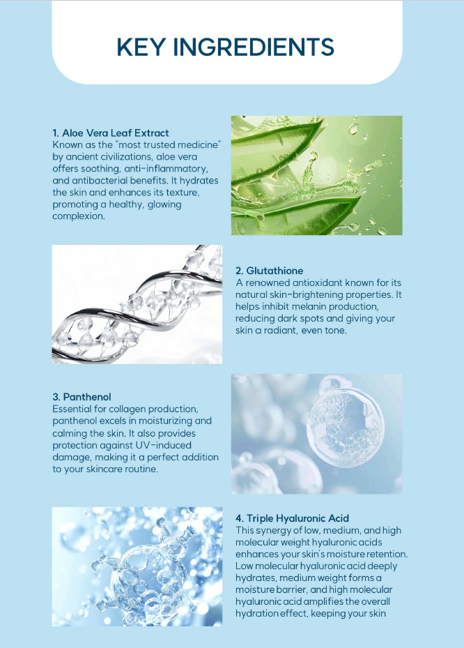 Glutanex Aloe booster concentrated anti inflammatory lightweight collagen boost soothing daily essence hypoallergenic luminous