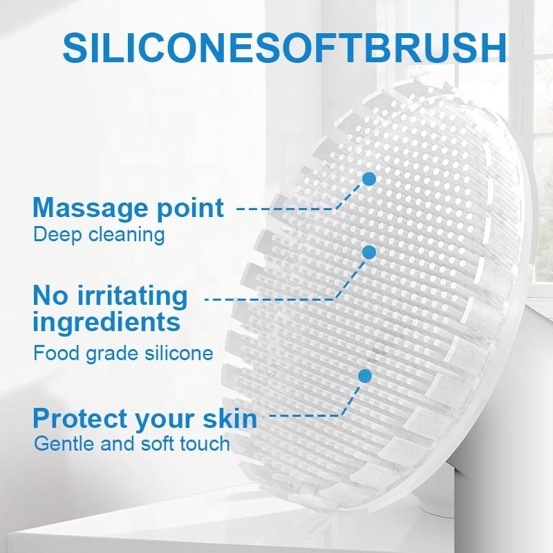 100ml Amino Acid Anti-Wrinkle Pore Shrinking Hydrating Foaming Cleansing Mousse Facial Cleanser for Makeup Removal Massage Brush