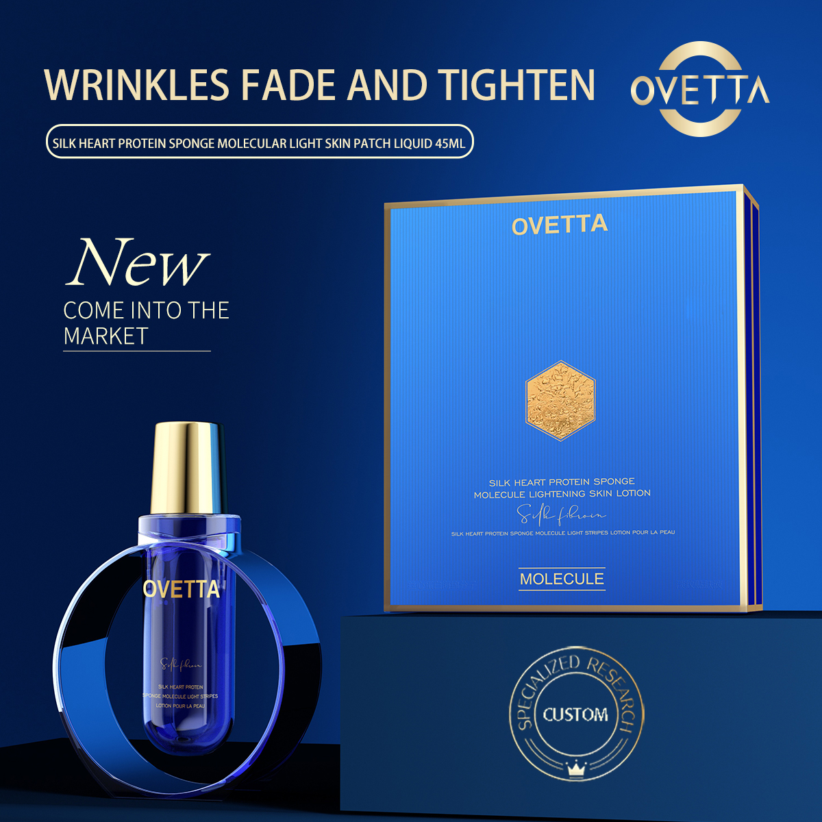 Niacinamide Anti-Aging Serum Organic Brightening Serum with Ganoderma Emu Oil Aloe Vera 5-Active Hydrating Facial Care