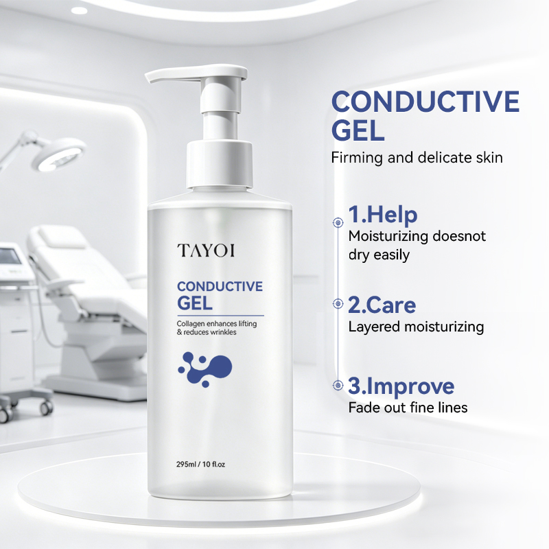 Collagen Peptides Hyaluronic Acid Boost Skin Radiance Conductive Gel for Microcurrent Devices
