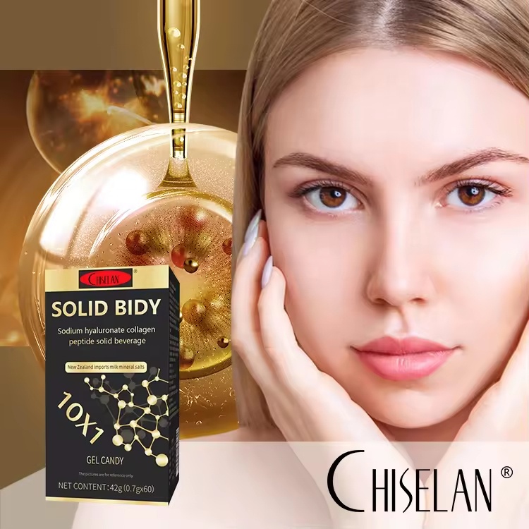 Wholesale Healthy Premium Sodium Hyaluronate Collagen Peptide Gel Candy Beauty Skin Care Supplement Collagen for Women