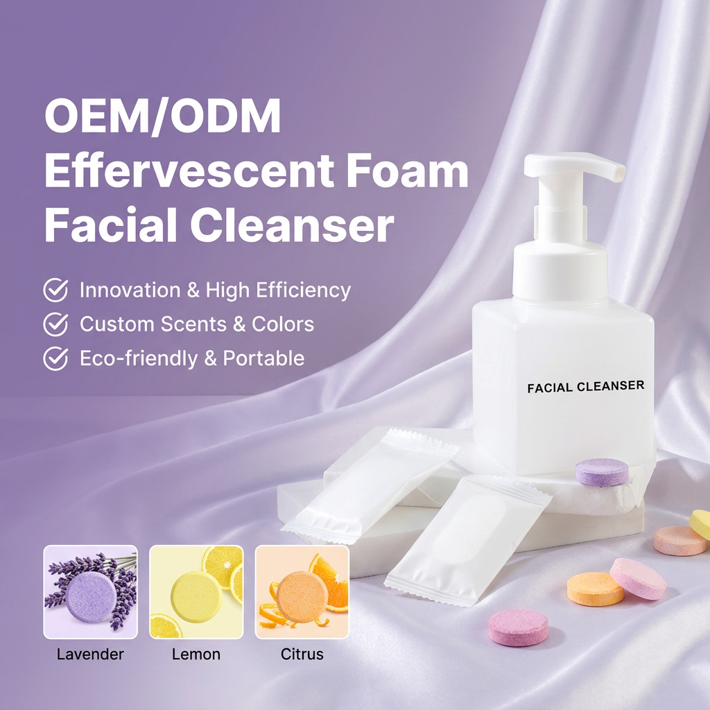 Private Label OEM Deep Pore Cleaning Amino Acid Foam Facial Cleanser, Amino Acid Hydrating Soap Tablet Refills