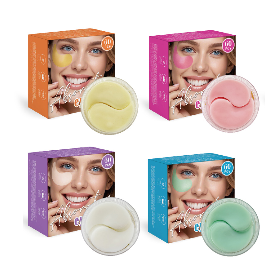 Custom Korean Bio-Collagen Peptides Deep Hydrating Crystal OverNight Eye Sheet Patches Anti-Wrinkle Firming Brightening Dry