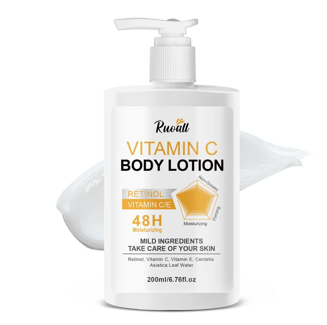 Dry Skin Relief Fast Absorption Non Greasy Formula Vanilla Cashmere Scent 48 Hour Moisturizing Shea Butter and Vitamin C Retinol Body Lotion