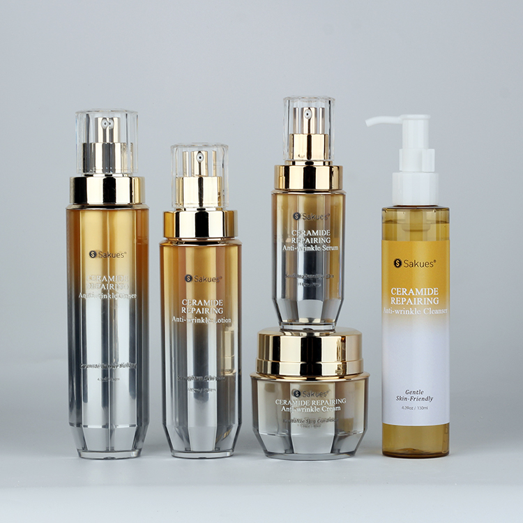 Ceramide Anti-Aging Skin Care Set Body Face Repairing Collagen Acne-Friendly for Dark OEM Available
