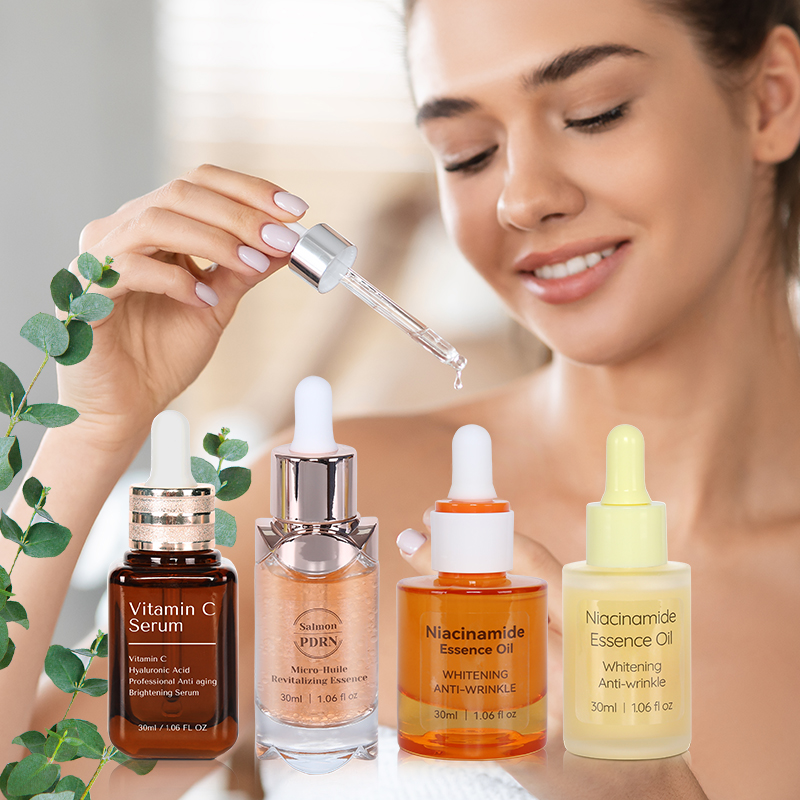 Hyaluronic Acid Salmon Dna Pdrn Micro-Huile Revitalizing Essence Niacinamide Vitamin C Facial Serum