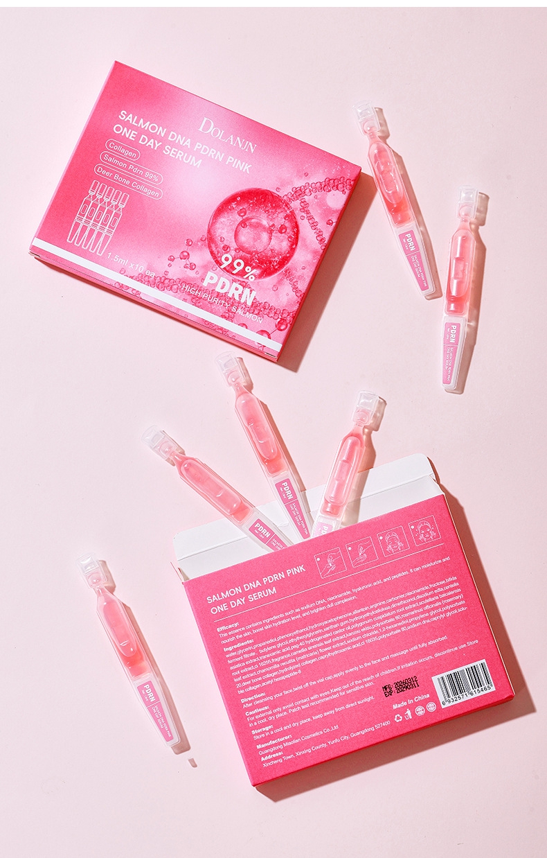 PDRN PINK ONE DAY SERUM Hydrating Ampoule Skin Rejuvenation Essence