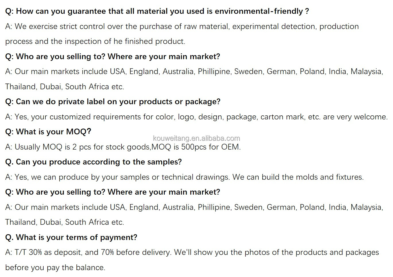 FAQ Overview