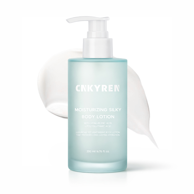 Light Silky Texture Organic Body Lotion Hyaluronic Polyglutamic Acid Daily Hydrating Serum for Deep Moisture Nourished Skin