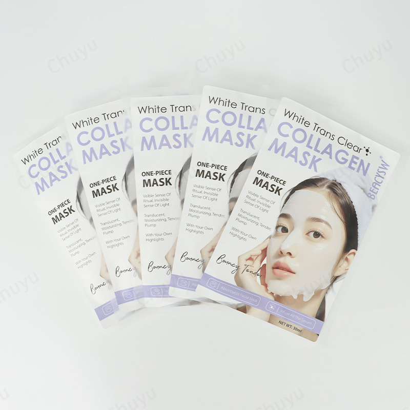 Radiant Glow Real Collagen Gel Facial Masks Skincare with Hyaluronic Acid &amp; Vitamin E, for Hydrating, Firming, Plumping