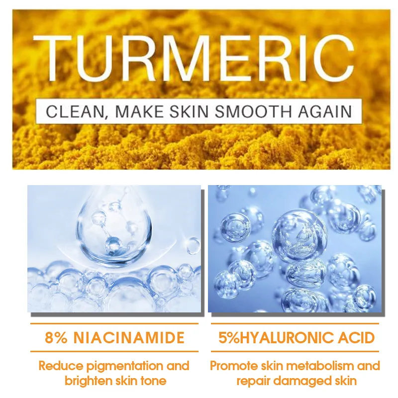 Turmeric Body Lotion24-Hour Moisturizing 8% Niacinamide 5%Hyaluronic Acid