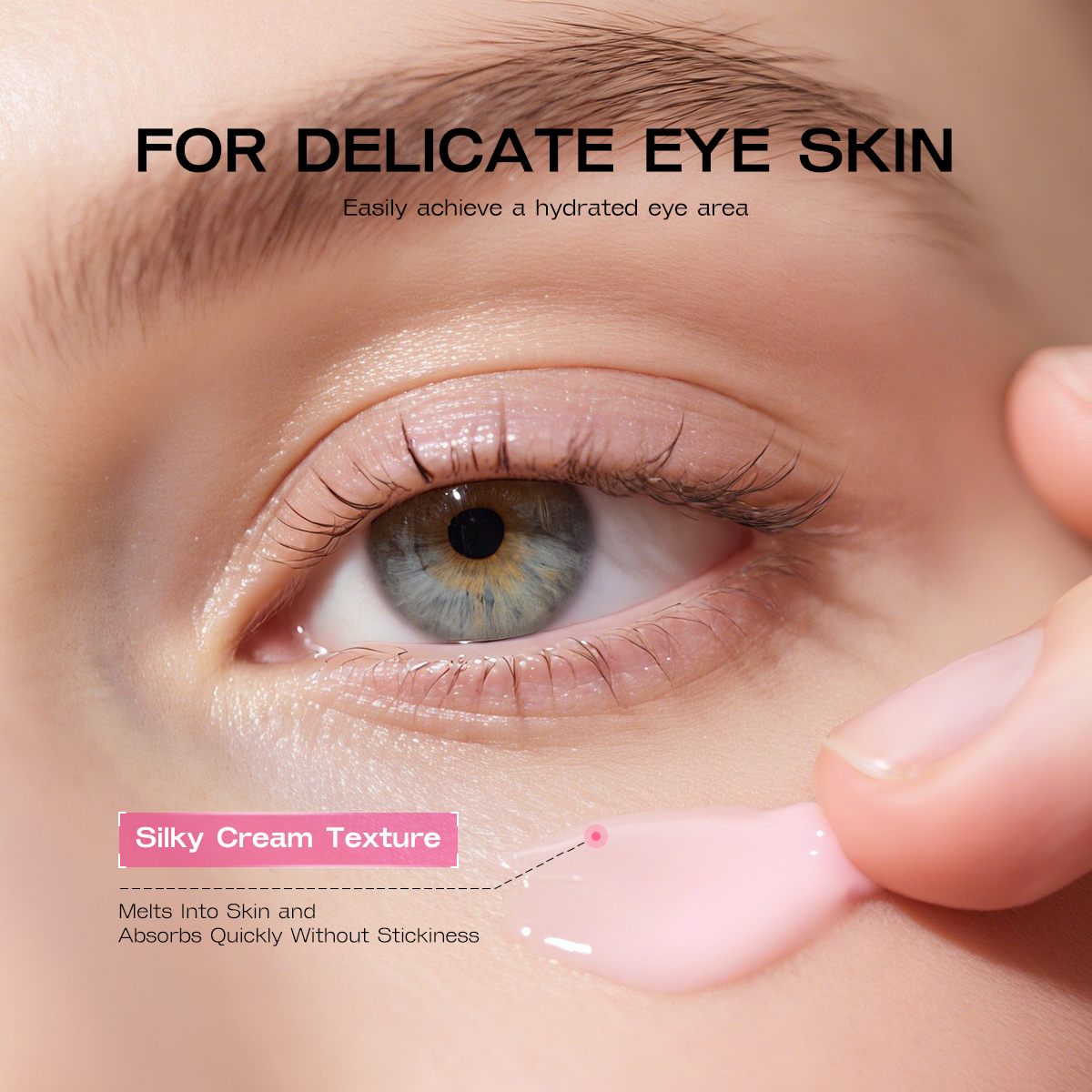 Eye Tightening Cream Salmon DNA PDRN Pink Peptide Eye Cream with Niacinamide Retinol Reduce Fine Lines Korean SkinCare Eye Cream