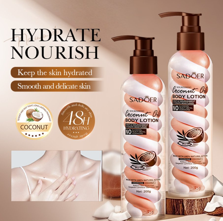 Online Sale 200ml Cotton Candy Body Milk Moisturizing Aroma Niacinamide Avocado Body Lotion with Fragrance Whitening Face Body Cream Lotion