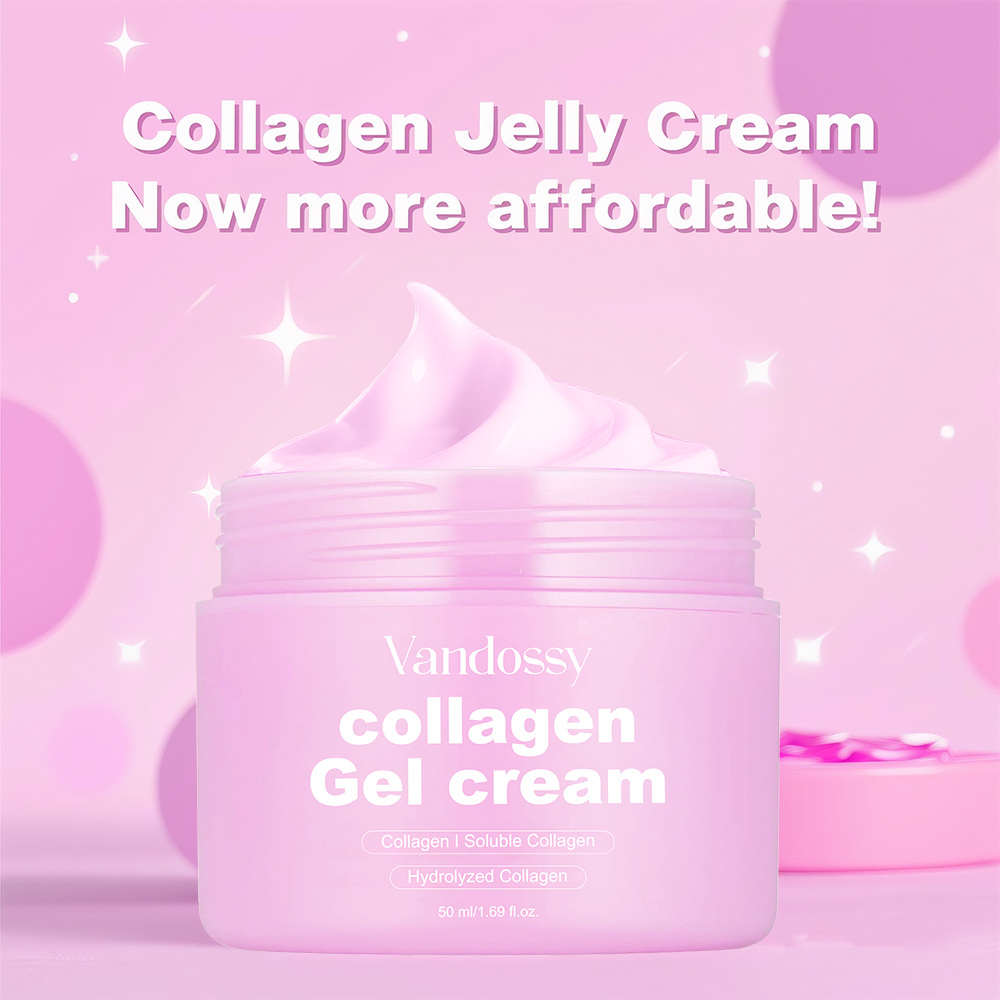 Niacinamide Freeze-Dried Hydrolyzed Collagen Lightweight Gel Cream Barrier Boosting Moisturizer Glycerin Glowing Lifted Skin