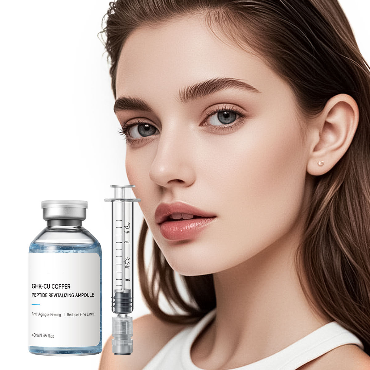 Custom Logo Peptide Collagen Anti Aging Ampoule Serum for Lifting Firming Nourishing Smoothing Hydrating Anti Wrinkle Skin