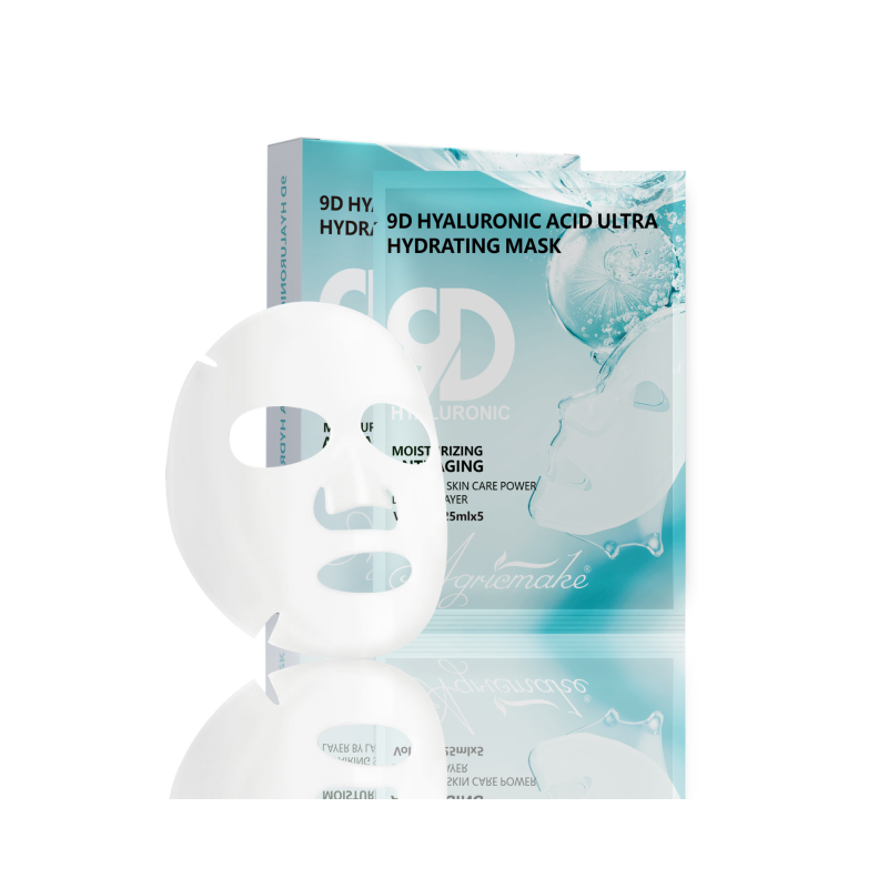 9D Hyaluronic Acid Hydrating Face Mask for Plumping and Dewy Skin Care