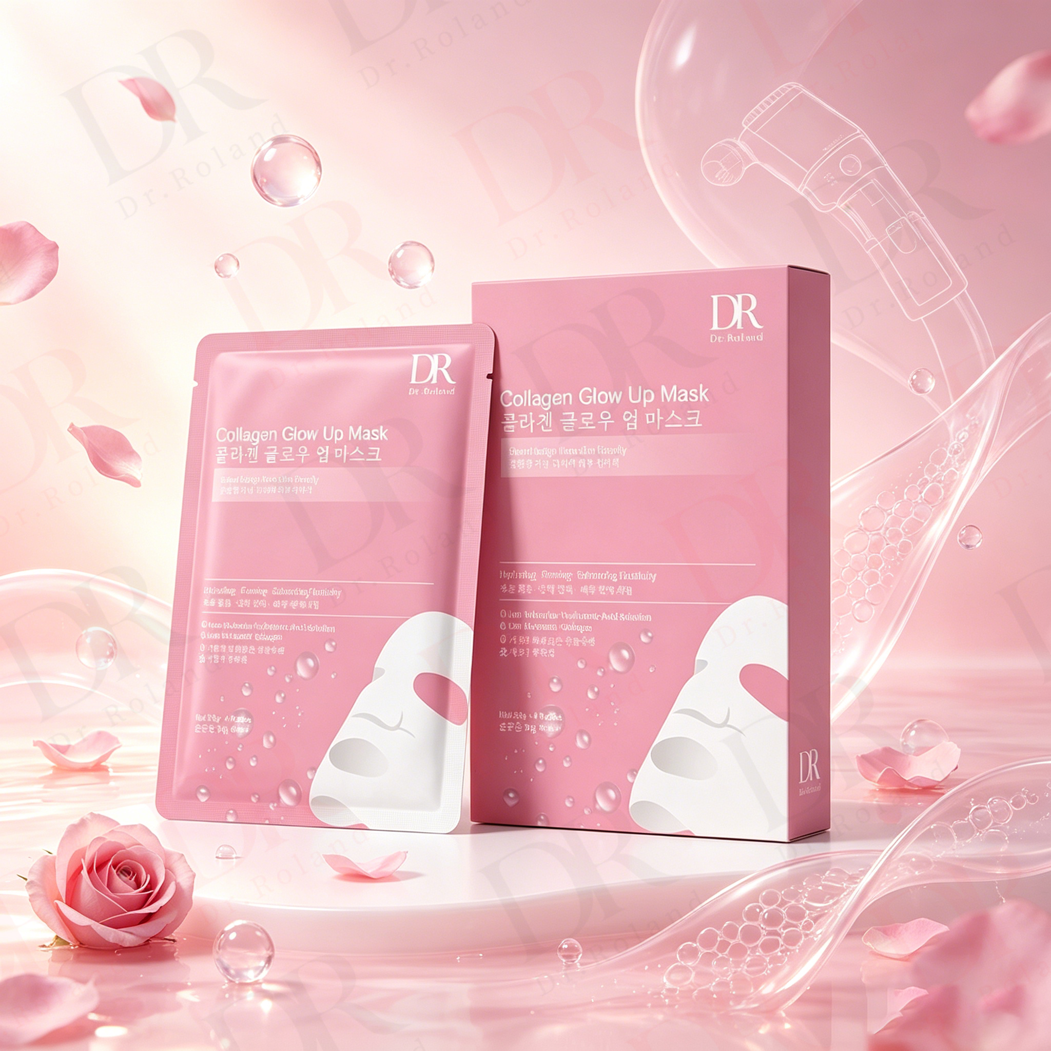 Korea Organic Hydrogel Overnight Mask Pore Minimizing, Elasticity, Plumping, Travel Essentials Bio-Collagen Moisturizing Mask