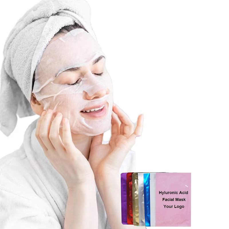 OEM Hyaluronic Facial Mask Best Formula Whitening Hydrating Sheet Mask Remove Oil Moisturizing Salon Use Repair Silk Facial Mask
