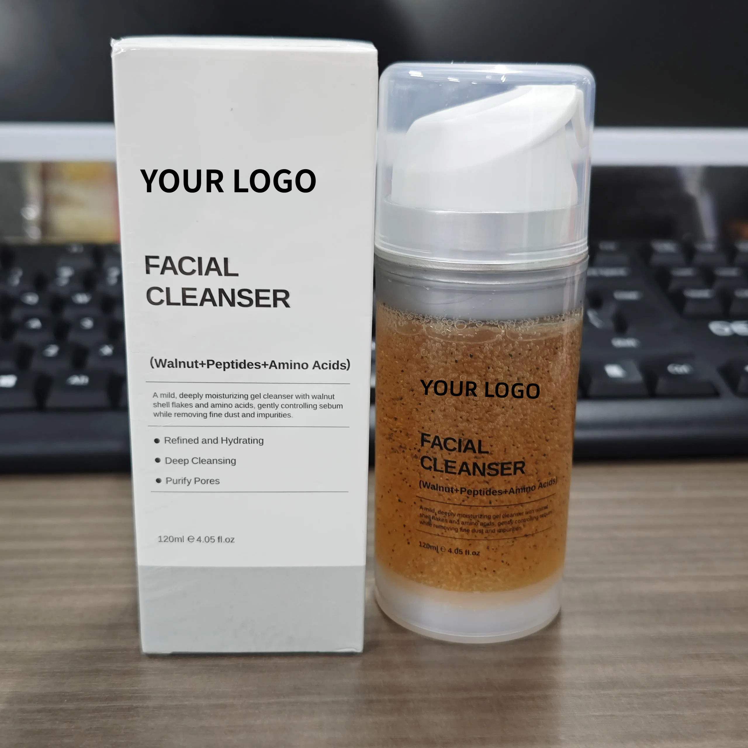 Private Label Low MOQ Organic Oily Skin Face Wash Hydrating Whitening Acne Amino Acids Facial Foam Cleanser