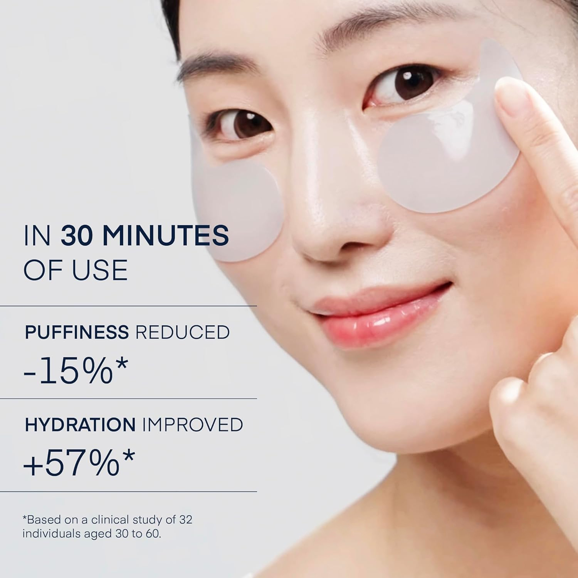Private Label Blue Gel Eye Mask Cooling Fine Lines Under Eye Patches For Dark Circles Puffiness Bags