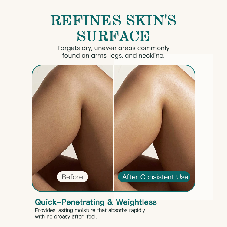 Light Silky Texture Organic Body Lotion Hyaluronic Polyglutamic Acid Daily Hydrating Serum for Deep Moisture Nourished Skin