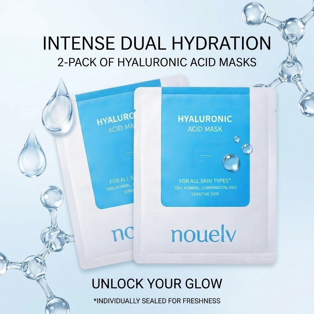 Women's Hyaluronic Acid &amp; Vitamin B5 Face Sheet Mask Anti-Aging Plump Repair Revitalizing for All Skin Types 24 Pack Gift Set