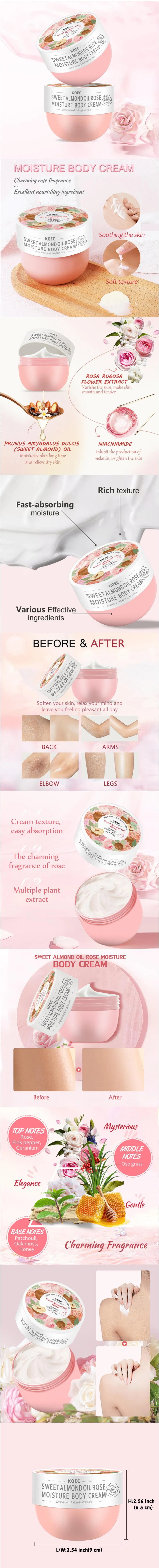 Sweet Almond Rose Shea Butter Lotion Cream details