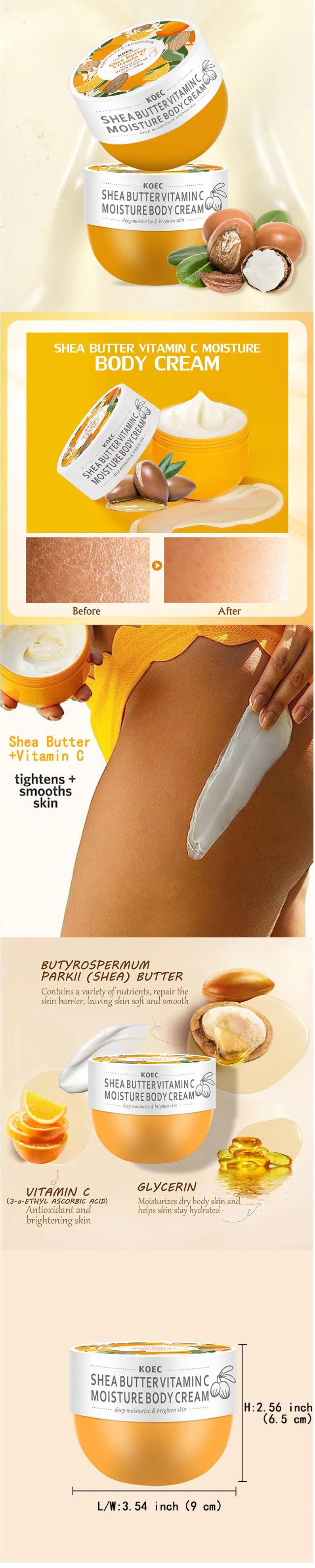 Sweet Almond Rose Shea Butter Lotion Cream ingredients