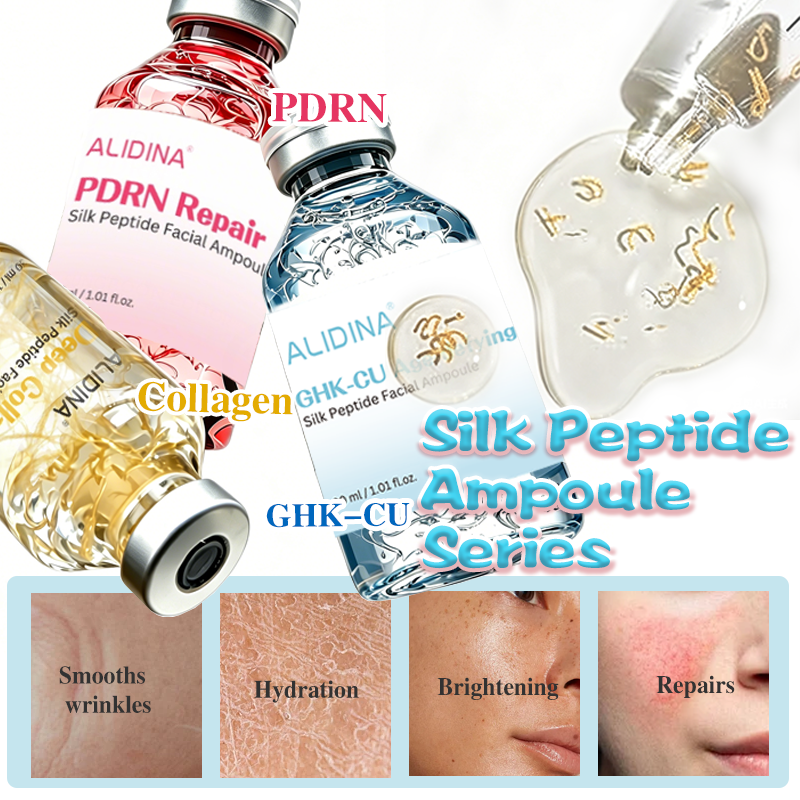 ZS GHK-CU Copper Peptide Anti-aging Ampoule Deep Collagen Multi Peptide PDRN for Face Tightening, Lifting, Smoothing, Hydrating