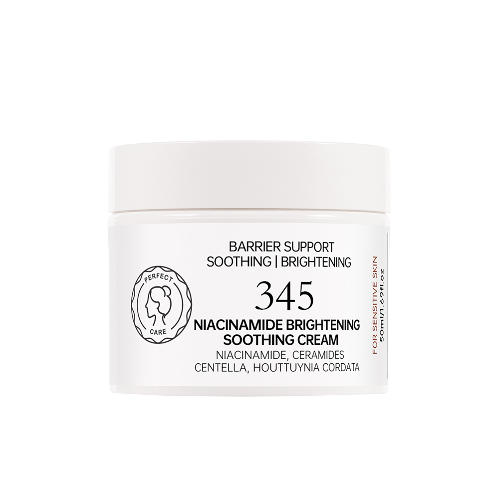 345 Relief Cream Niacinamide Plant Extract Soothing Barrier and Brightening Face Cream